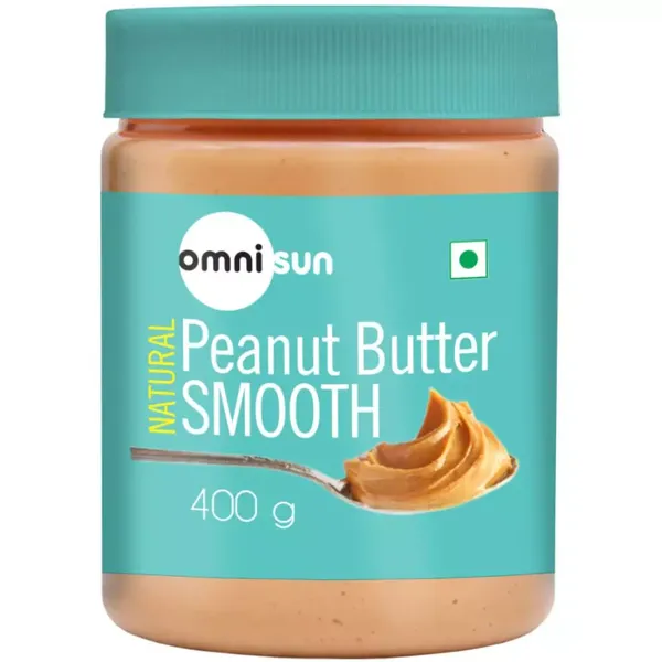 OMNISUN PEANUT BUTTER SMOOTH NATURAL 400G