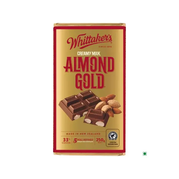 WHITTAKERS ALMOND GOLD BAR 250G