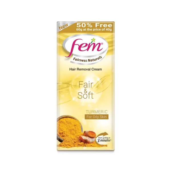 FEM FAIR & SOFT TURMERIC H/REM CRM 60GM