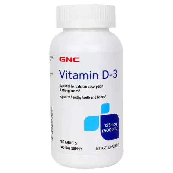 GNC VITAMIN D3 5000IU 180TAB