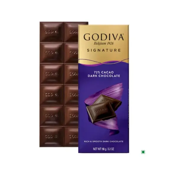 GODIVA CHCO DARK 72% BAR 90G