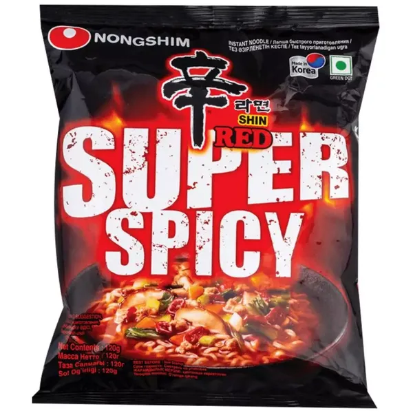 NONGSHIM NOODLE RED SUPER SPICY 120GM