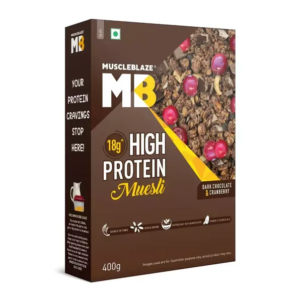 MB MUESLI  DARK CHOCOLATE & CRANBERRY 400G