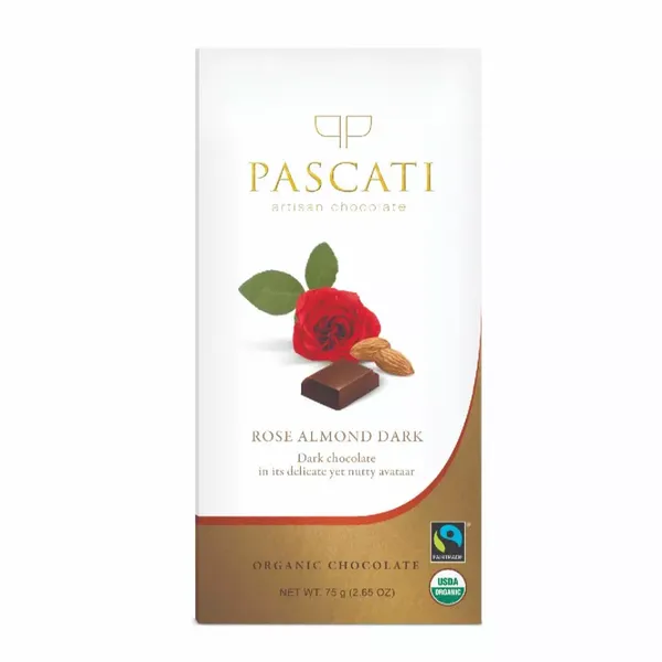 PASCATI CHOC ROSE ALMOND DARK 75G