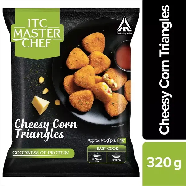 ITC MASTER CHEF CHEESY CORN TRIANGLES 320G