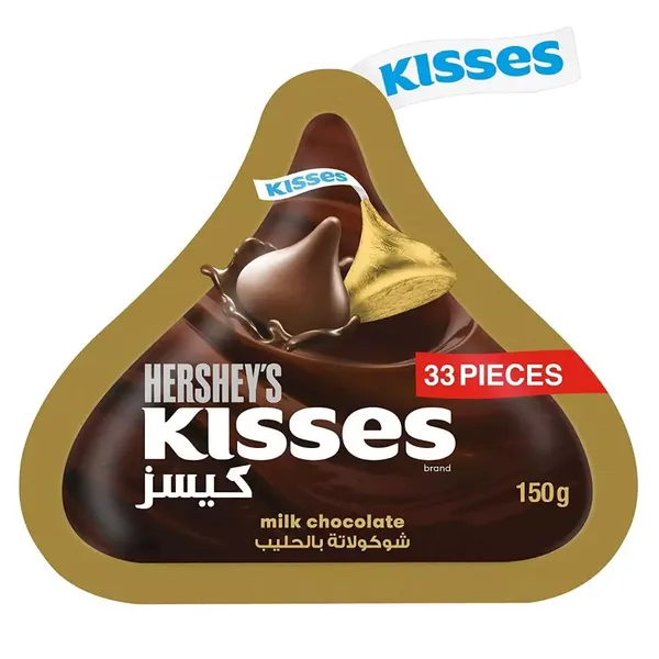 HERSHEY S CHOC KISSES MILK  150GM