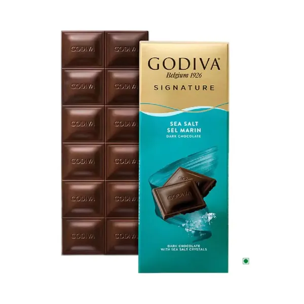 GODIVA CHCO DARK SEA SALT BAR 90G