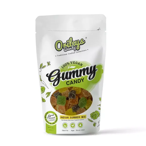 ORLEYS GUMMY CANDY CUBES INDIAN SUMMER MIX 250G