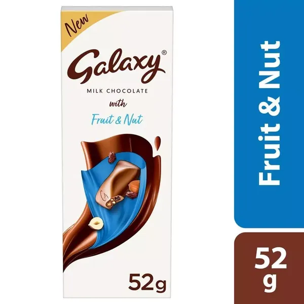 GALAXY BAR FRUIT & NUT 52G