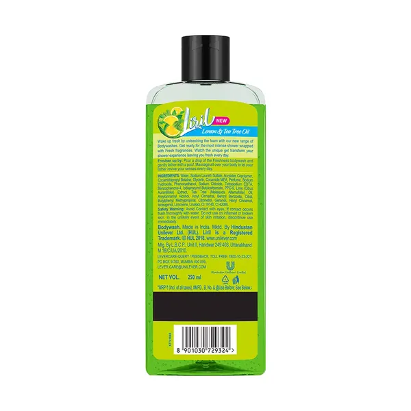 LIRIL B/WASH LEMON/TEATREE 250ML