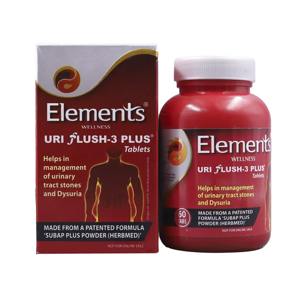 ELEMENTS URI FLUSH-3 PLUS 60TAB