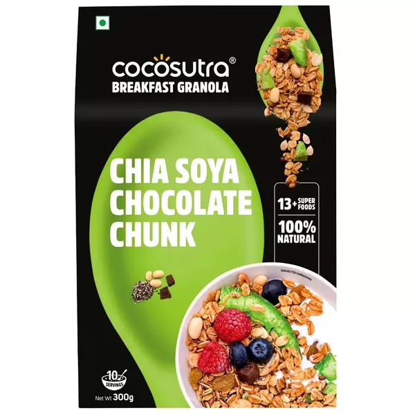 COCOSUTRA GRANOLA CHIA SOYA CHOC 300G