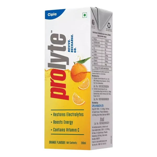 PROLYTE REHYDRATE ORANGE LIQUID 200ML