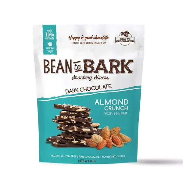 BEAN TO BARK - ALMOND CRUNCH DARK CHOCOLATE 110GM