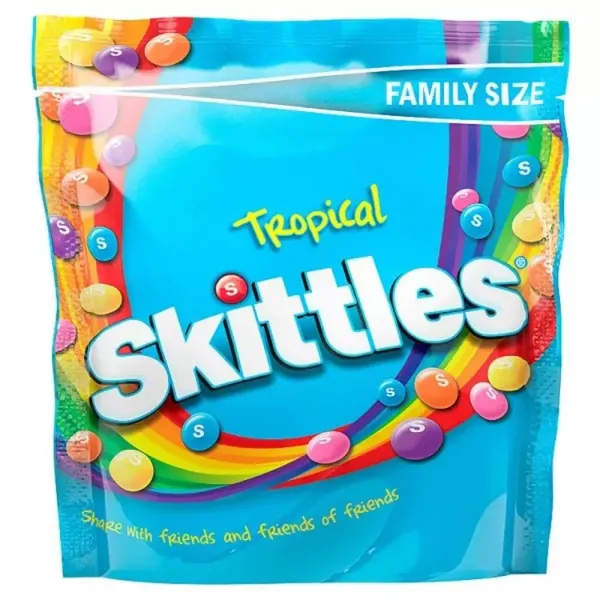 SKITTLES CANDY TROPICAL 196GM