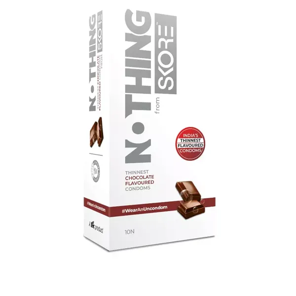 SKORE CONDOM NOTHING CHOCOLATE 10PC