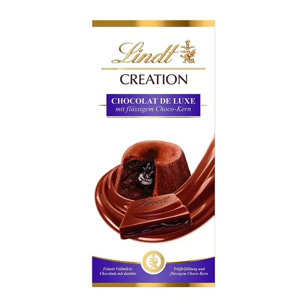 LINDT CHOC CREAT DELUXE CHOCO KERN 150GM