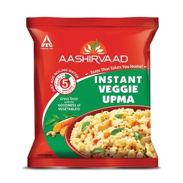 AASHIRVAAD VEGGIE UPMA POUCH 60G