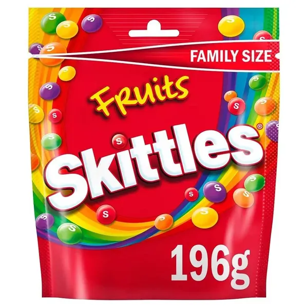 SKITTLES CHOC FRUITS 196GM