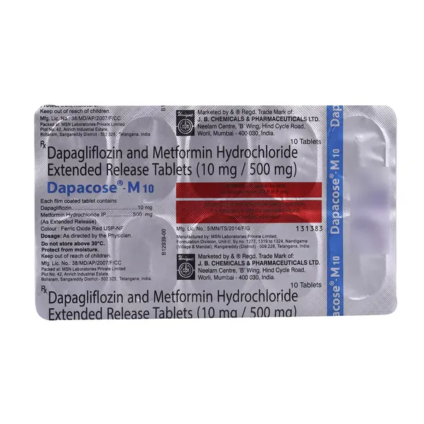 DAPACOSE-M 10MG 10TAB