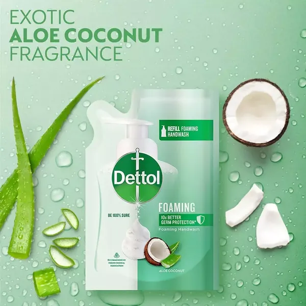 DETT FOAM H/WASH ALOE COCONUT REFILL 200ML