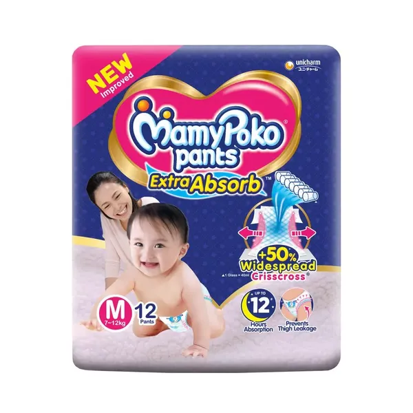 MAMY POKO DIAP PANTS M 12PC