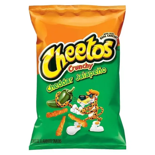 CHEETOS CHEDDAR JALAPENO CRUNCHY 226.8GM