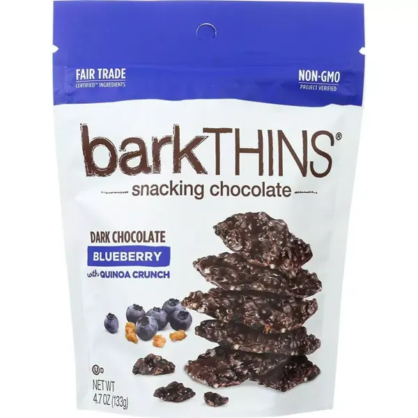 HERSHEYS CHOC BARKTHINS DK BLUEBERRY 133GM