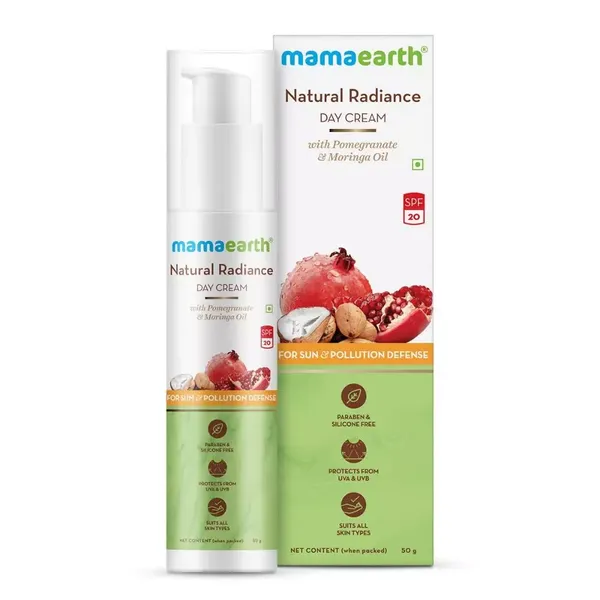 MAMEARTH CREAM NATURAL REDIANCE PROMEGRANATE & MORINGA OIL