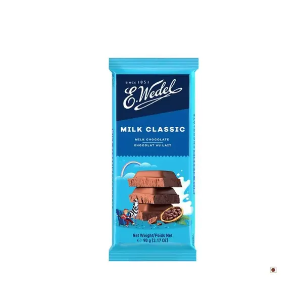 E.WEDEL MILK CHOCOLATE BAR 90G