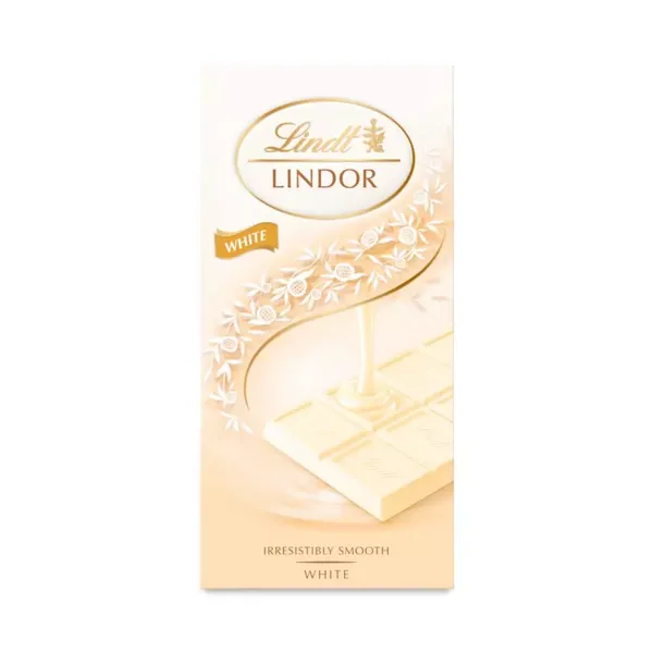 LINDT LINDOR WHITE CHOC 100GM