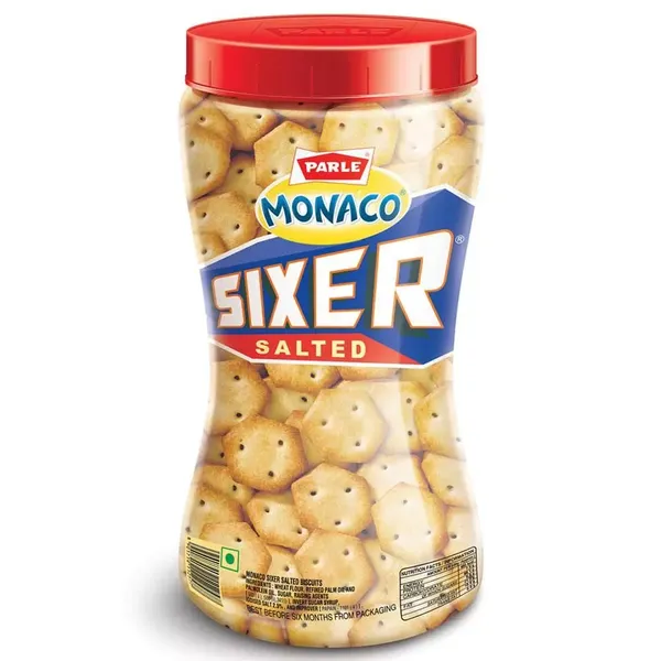 PARLE MONACO BISCUITS SIXER SALTED 200GM