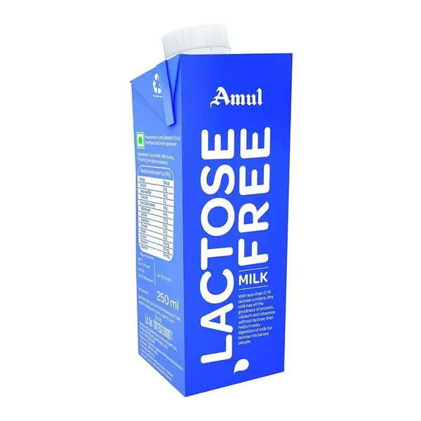 AMUL LACTOSE FREE MILK 250ML