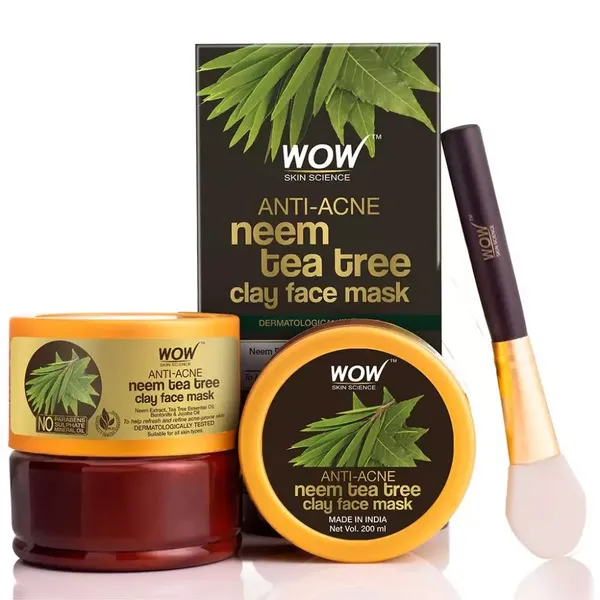 WOW  FACE MASK NEEM TEA TREE 200ML