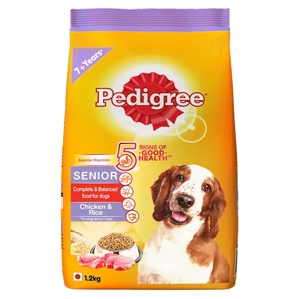 PEDIGREE DOG FOOD SENIOR CHI/RICE 1.2KG