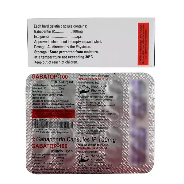 GABATOP 100MG 10CAP