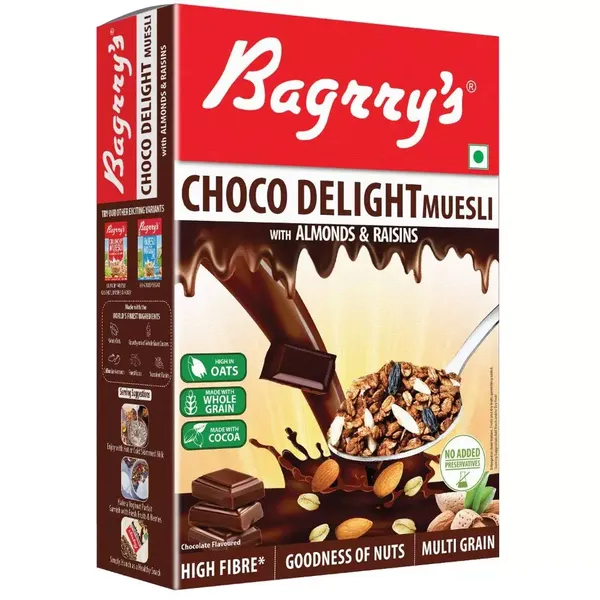 BAGR MUESLI CHOCO DELIGHT 500GM