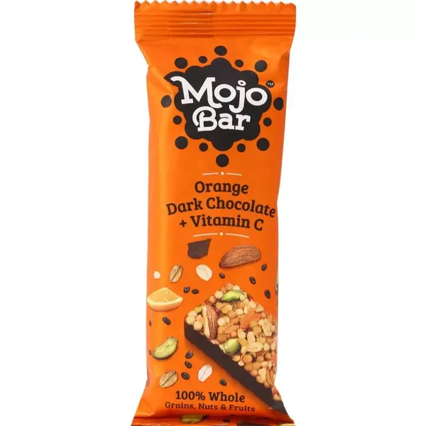 MOJO BAR ENERGY DARK CHOC ORANGE 32G