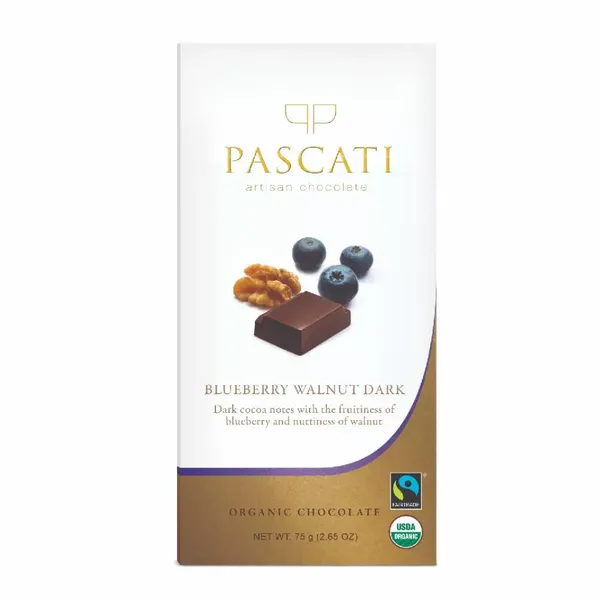 PASCATI CHOC BLUEBERRY WALNUT 75G