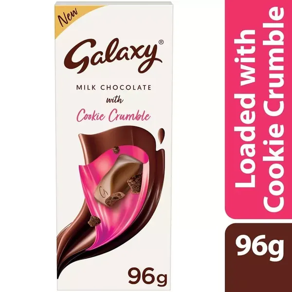 GALAXY LARGE BAR COOKIE CRUMBLE 96G