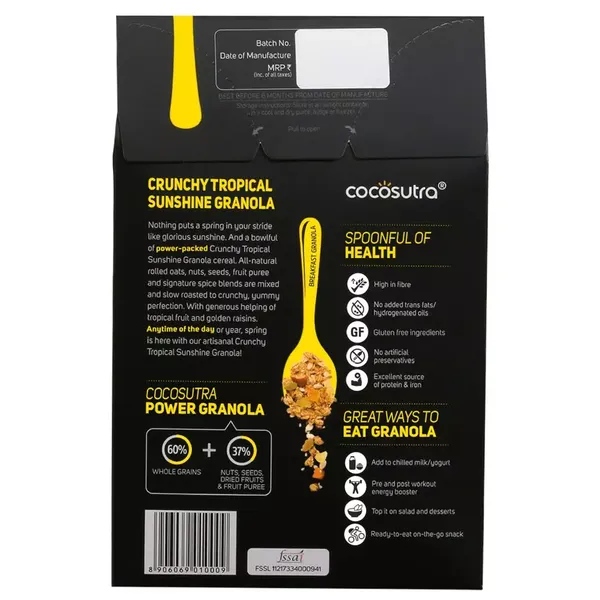 COCOSUTRA GRANOLA CRUNCHY TROPICAL 300G