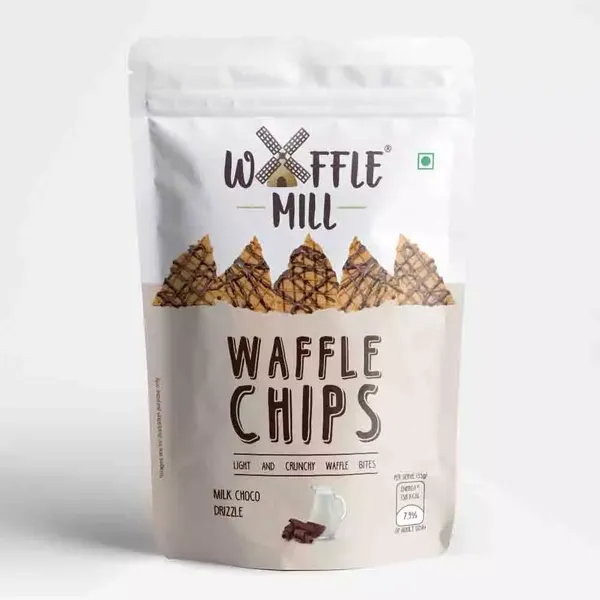 WAFFLE CHIPS MILK CHOCO DRIZZLE 85GM