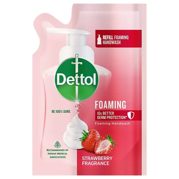 DETT FOAM H/WASH STRAWBERRY REFILL 200ML