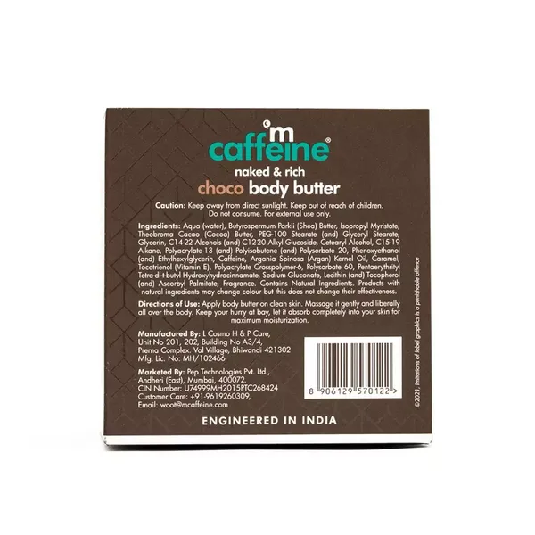 MCAFFIENE CHOCO BODY BUTTER 250GM