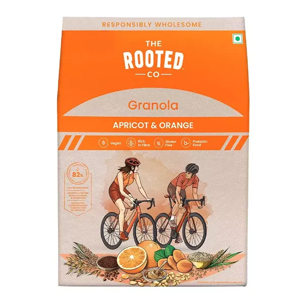 THE ROOTED CO GRANOLA APRICOT ORANGE 400G