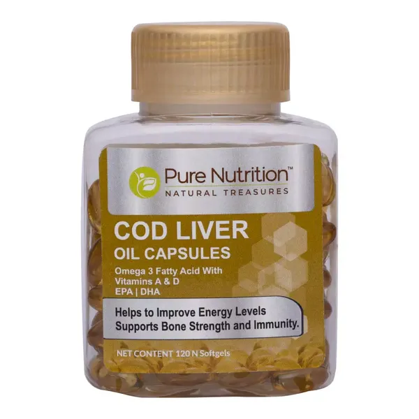 PURE NUTRITION COD LIVER OIL 120CAP