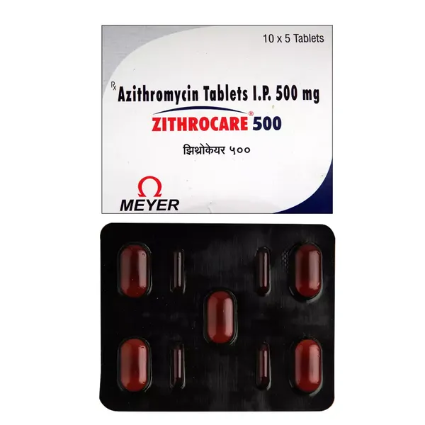 ZITHROCARE 500MG 5TAB