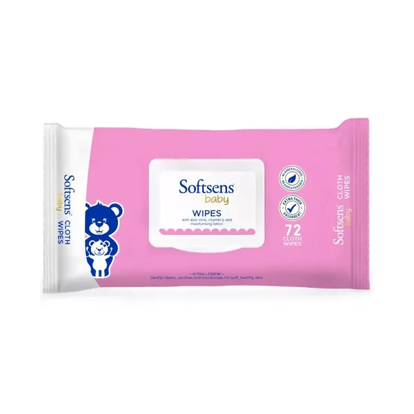 SOFTSENS WIPES PACK OF 72 WITH LID 1PC