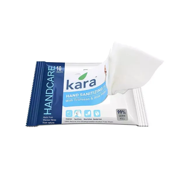 KARA H/SANITIZING WIPES TRICL/ALOE 10PC