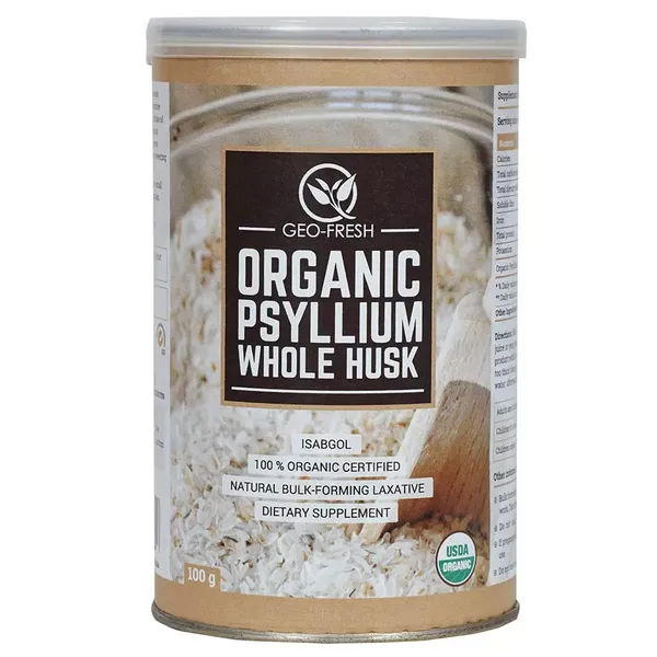 GEO FRESH ORGANIC PSYLLIUM WHOLE HUSK 100GM